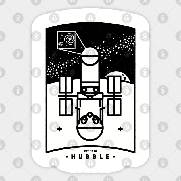 Hubble Sticker by Gintron